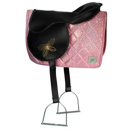 Couvre-selle et chapeau rose pour cheval de loisir by ByASTRUP