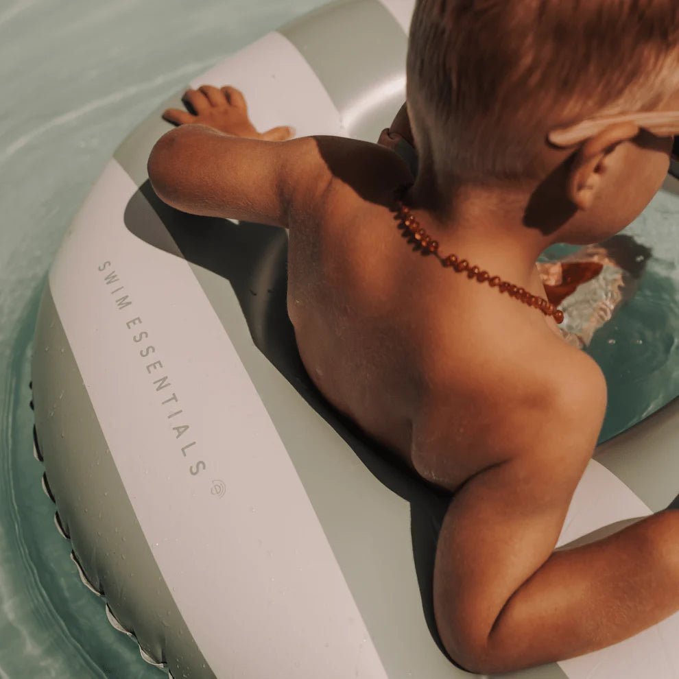 Bouée de Piscine - vert et blanche, 90 cm - Swim Essentials - myplayground