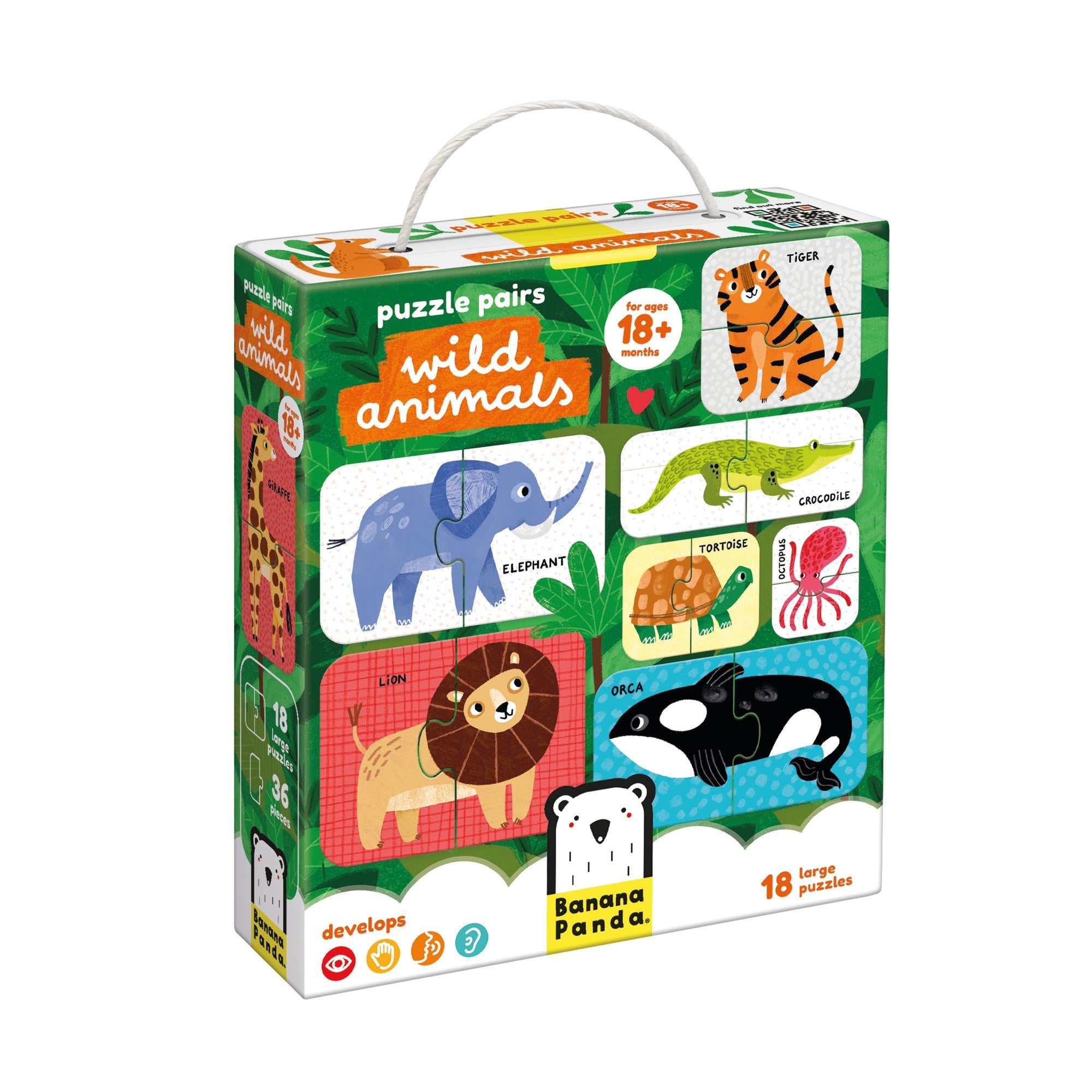 Puzzle Paires Animaux Sauvages - Banana Panda - myplayground