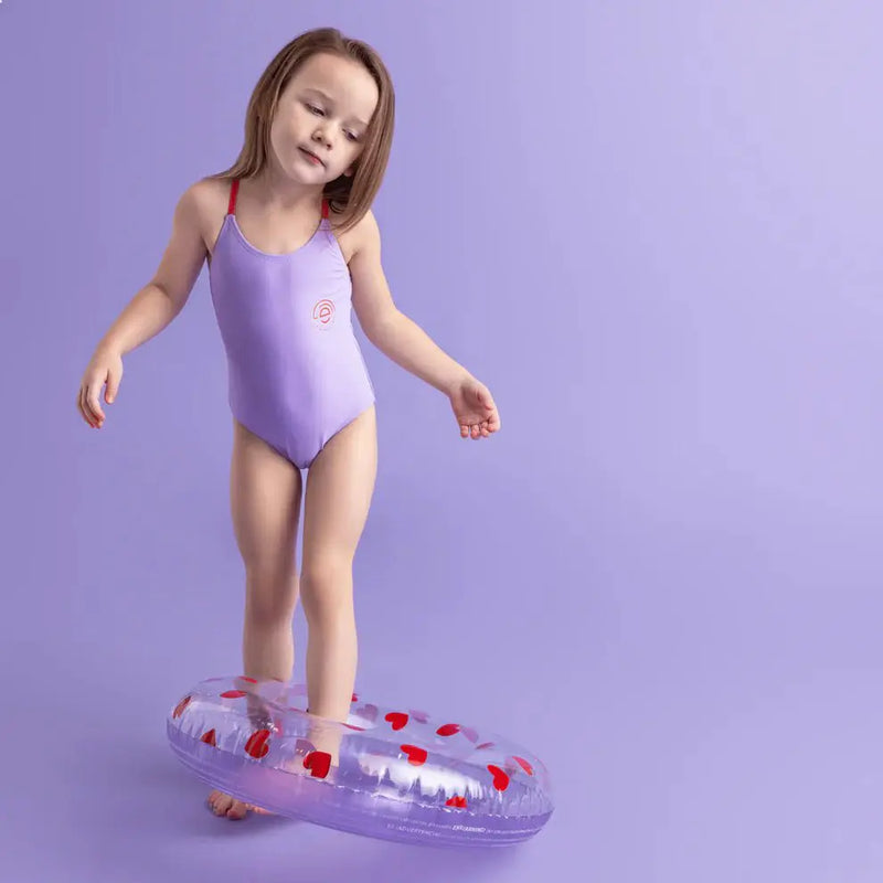 Bouée Gonflable Bébé Swim Essentials Sweet Hearts Lila Cœurs Rouges Piscine Sécurité Et Style by myplayground