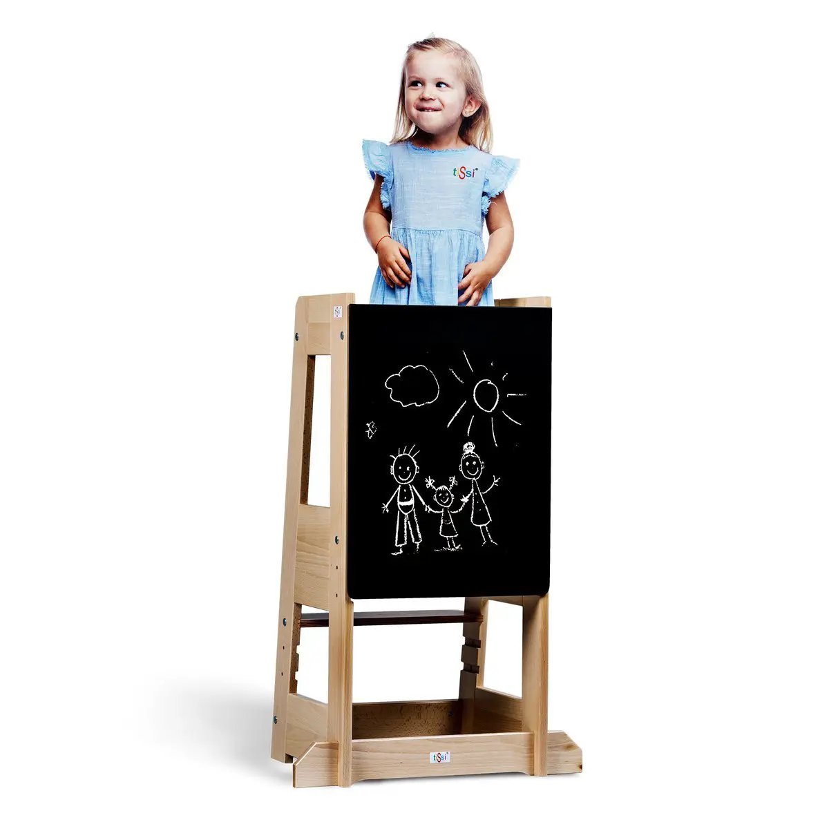 tiSsi® black beech board for learning tower / discovery tower Felix by tiSsi ® Familie beginnt mit uns™
