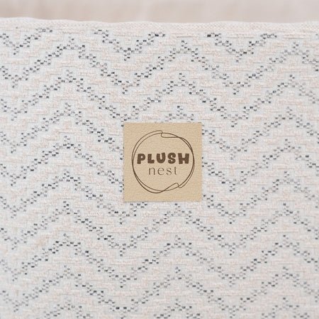 Piscine à balles - ronde 90x30 cm, crème Softie Canvas - Plush Nest - Misioo - myplayground