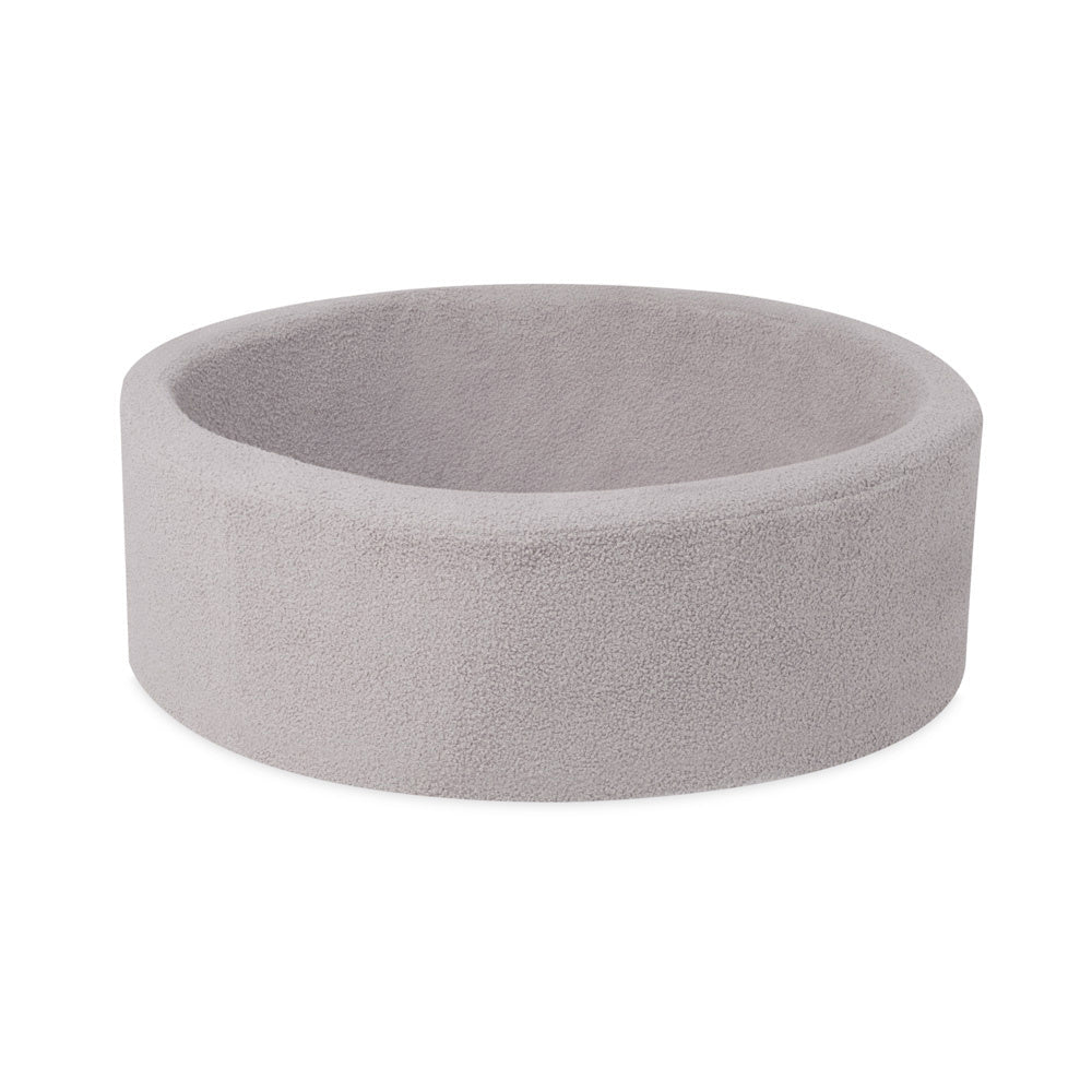 Piscine à balles - ronde 90x30 cm, agneau gris - Plush Nest - Misioo - myplayground