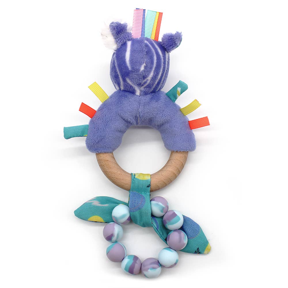 Anneau de Dentition en Silicone Kiprokos le Zèbre - Accessoire Bébé - Les Déglingos, France - myplayground