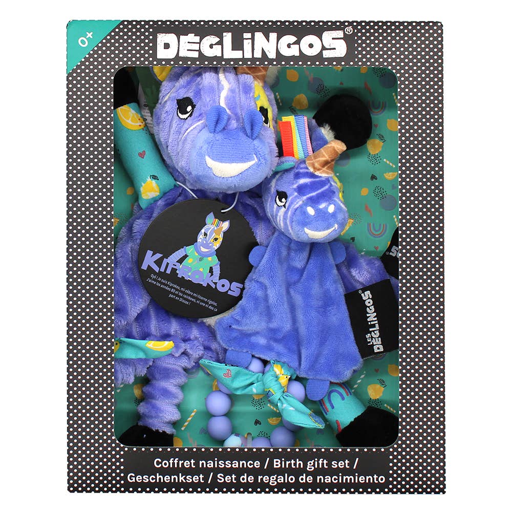 Coffret Cadeau pour Bébé et Anneau de Dentition Kiprokos le Zèbre - Les Déglingos, France - myplayground