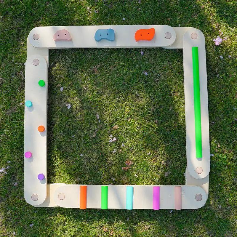 NNEDSZ Wooden Sensory Balance Beam Set for Kids - Indoor and Outdoor Balance Training by NNEDSZ