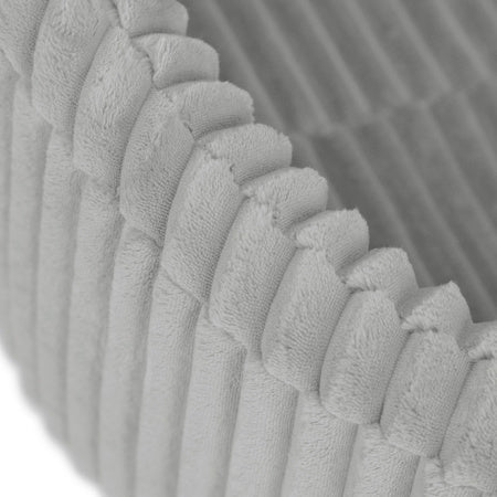 Piscine à balles - ronde 90x30 cm, Gris Velours Côtelé Premium - Plush Nest - Misioo - myplayground