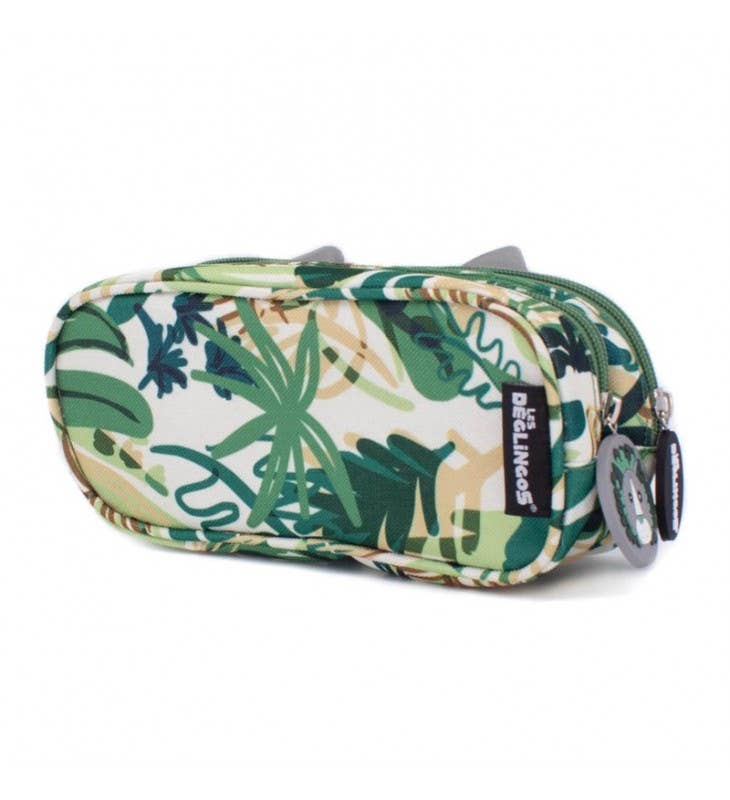 Trousse à Crayons Visage Animal à 2 Fermetures Éclair Jelekros Le Lion - Les Déglingos, France - myplayground