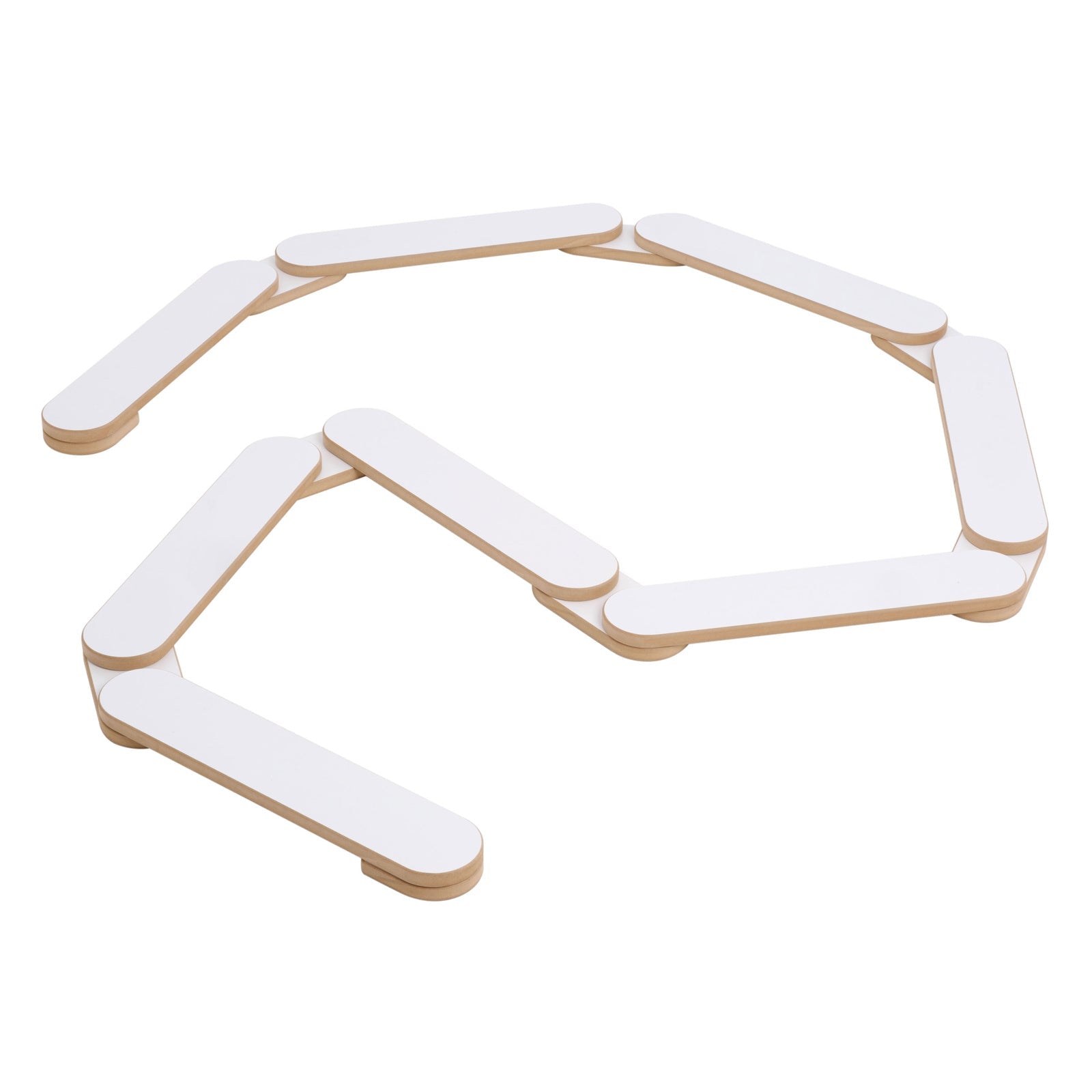 Parcours d’équilibre pour enfants - Bois blanc, jouet montessori, équilibre enfant - Plush nest - myplayground