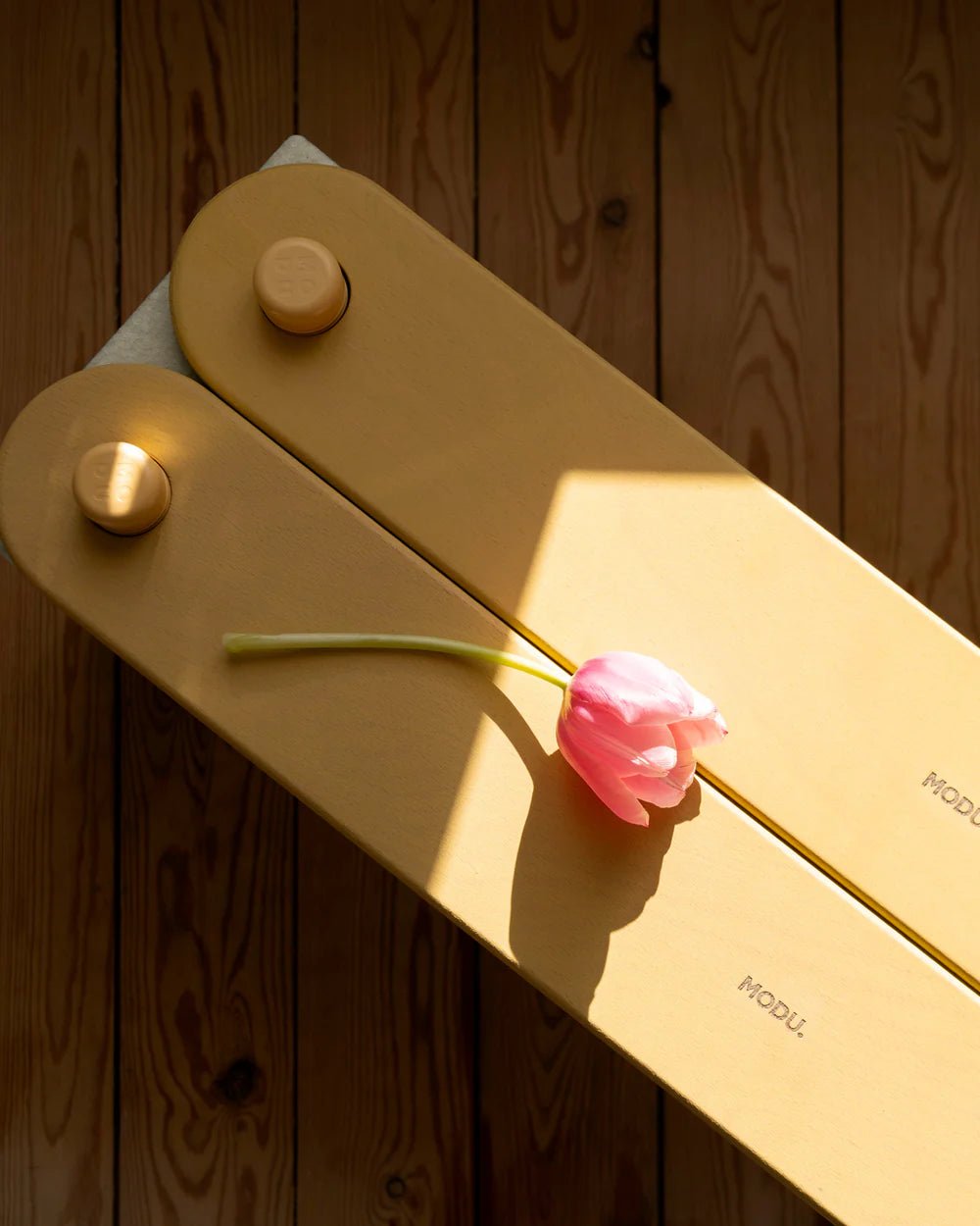 2x Poutres d'équilibre - Honey Yellow - Modu - myplayground