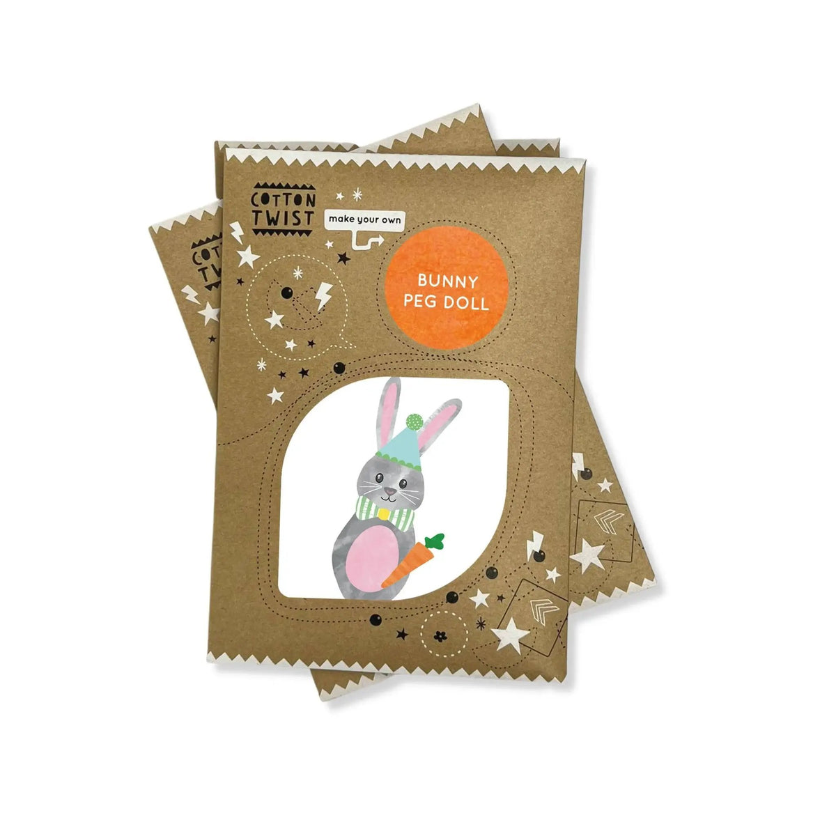Faites votre propre lapin Peg Poupée Kit by Cotton Twist