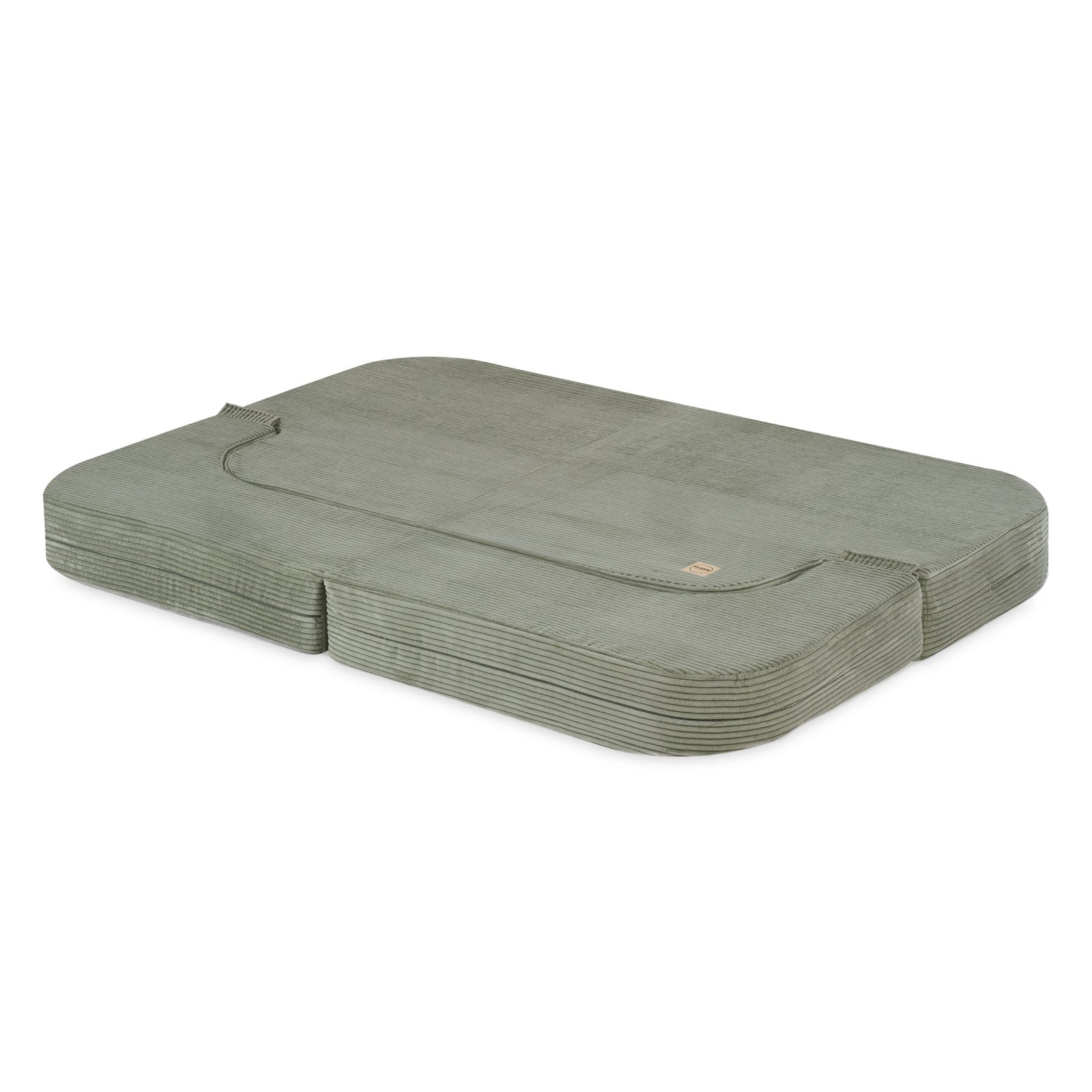 Canapé - lit Foldie - Velours côtelé vert premium, lavable, imperméable - Plush Nest - myplayground