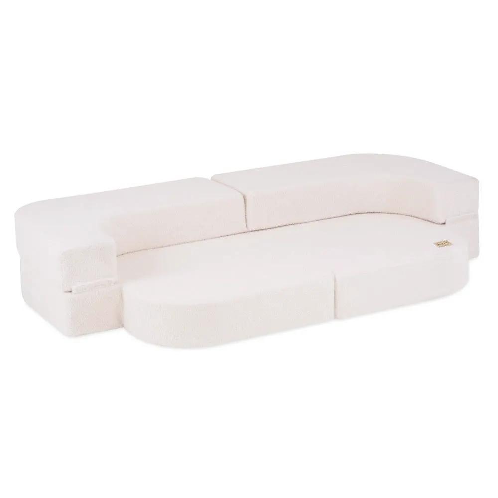 Canapé-lit Foldie - Agneau crème, lavable, imperméable - Plush Nest by Misioo