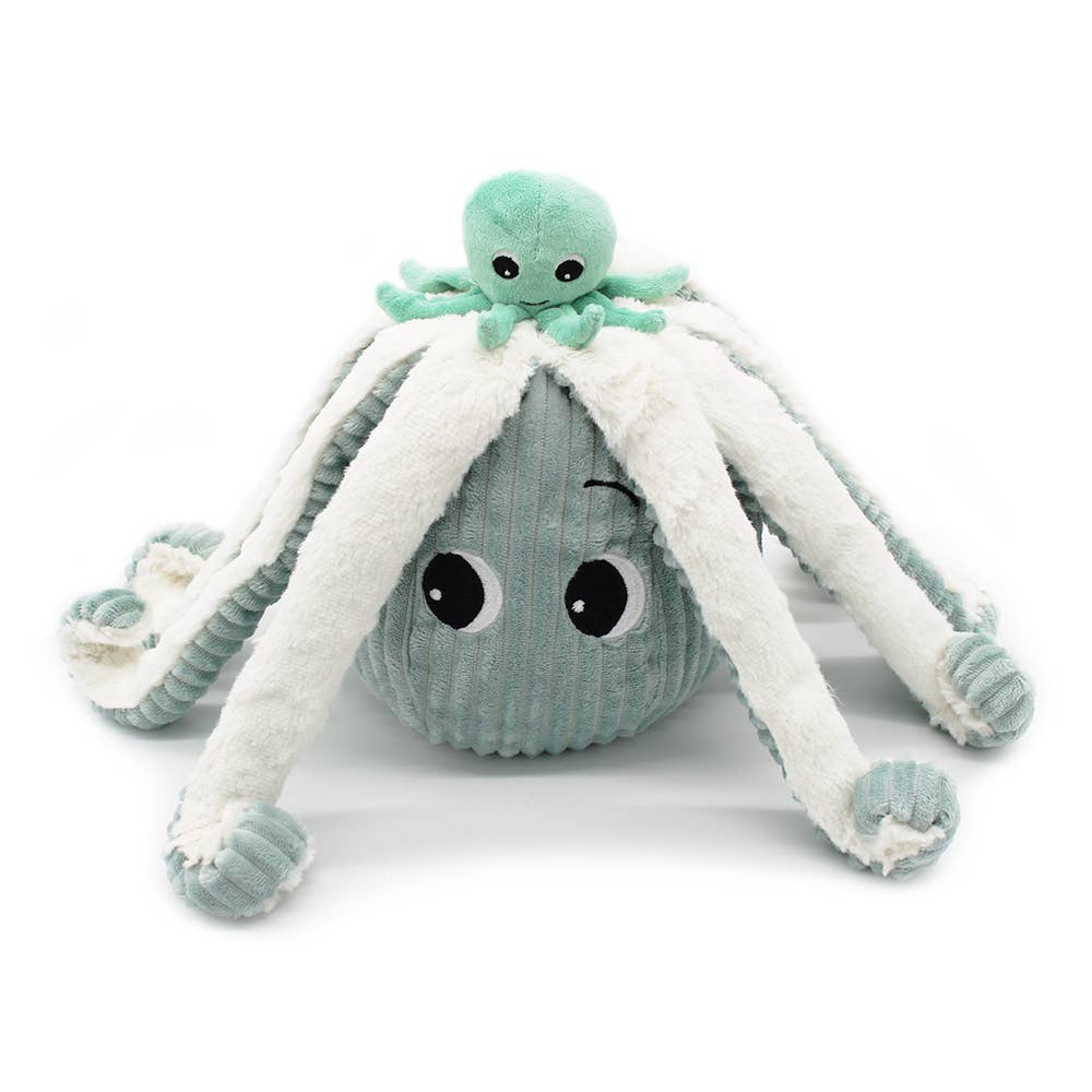 Ptipotos - Octopus Mum & Baby Mint 18 Pouces (45 cm) - Les Déglingos, France - myplayground