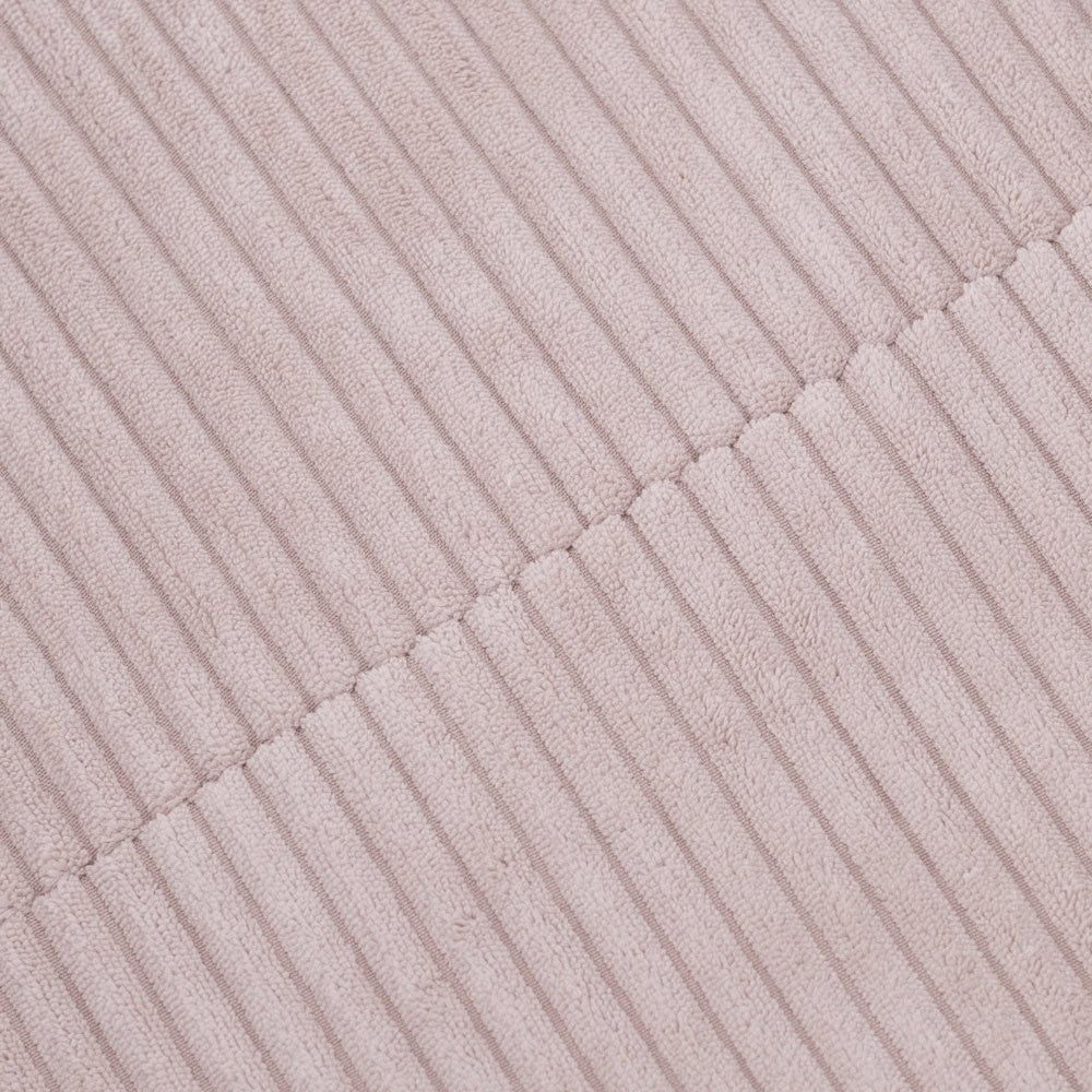 Piscine à balles - ronde 90x30 cm, rose clair velours côtelé - Plush Nest - Misioo - myplayground