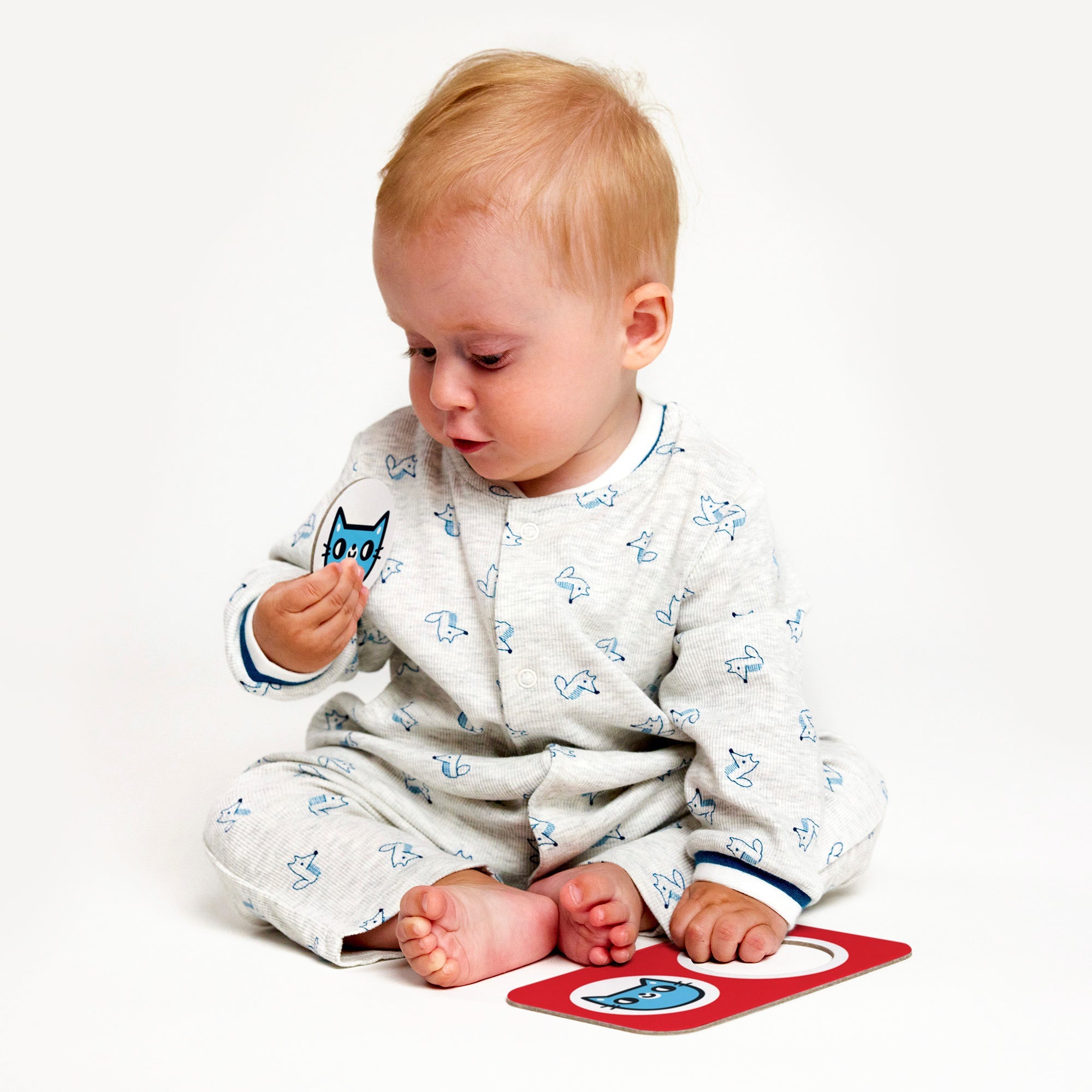 Puzzle Contraste Élevé Jumeaux à Associer - Banana Panda - myplayground