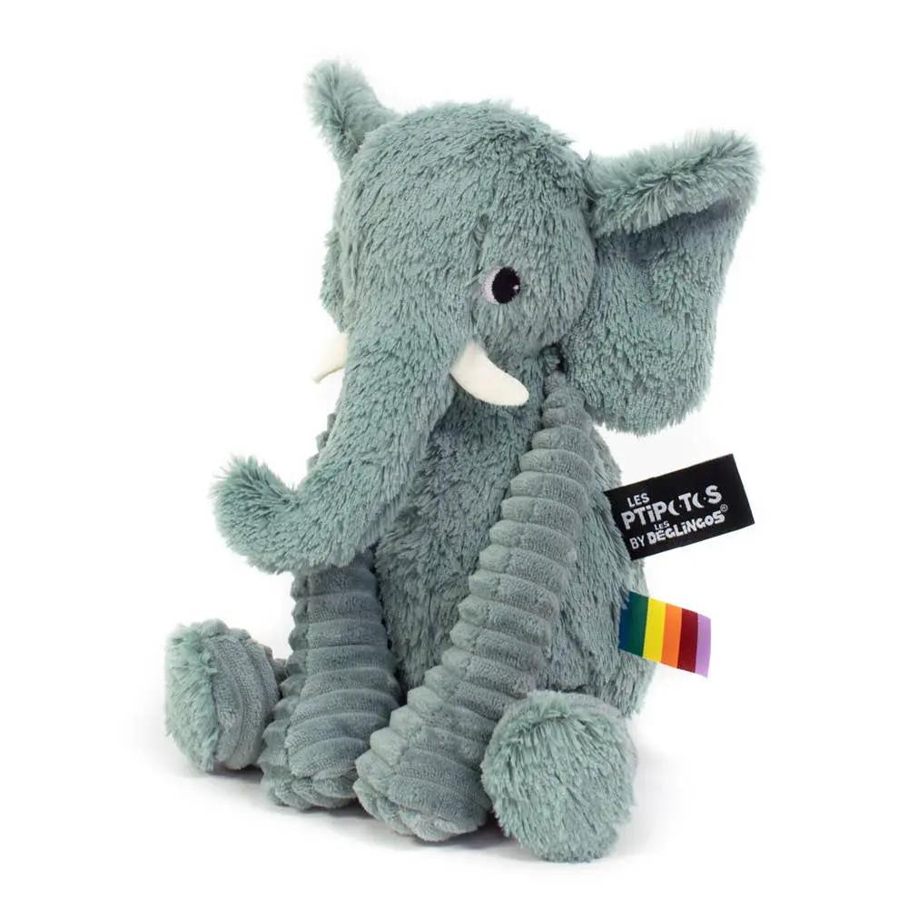 Peluche Les Ptipotos - Vert Éléphant - Les Déglingos, France by Les Déglingos, France