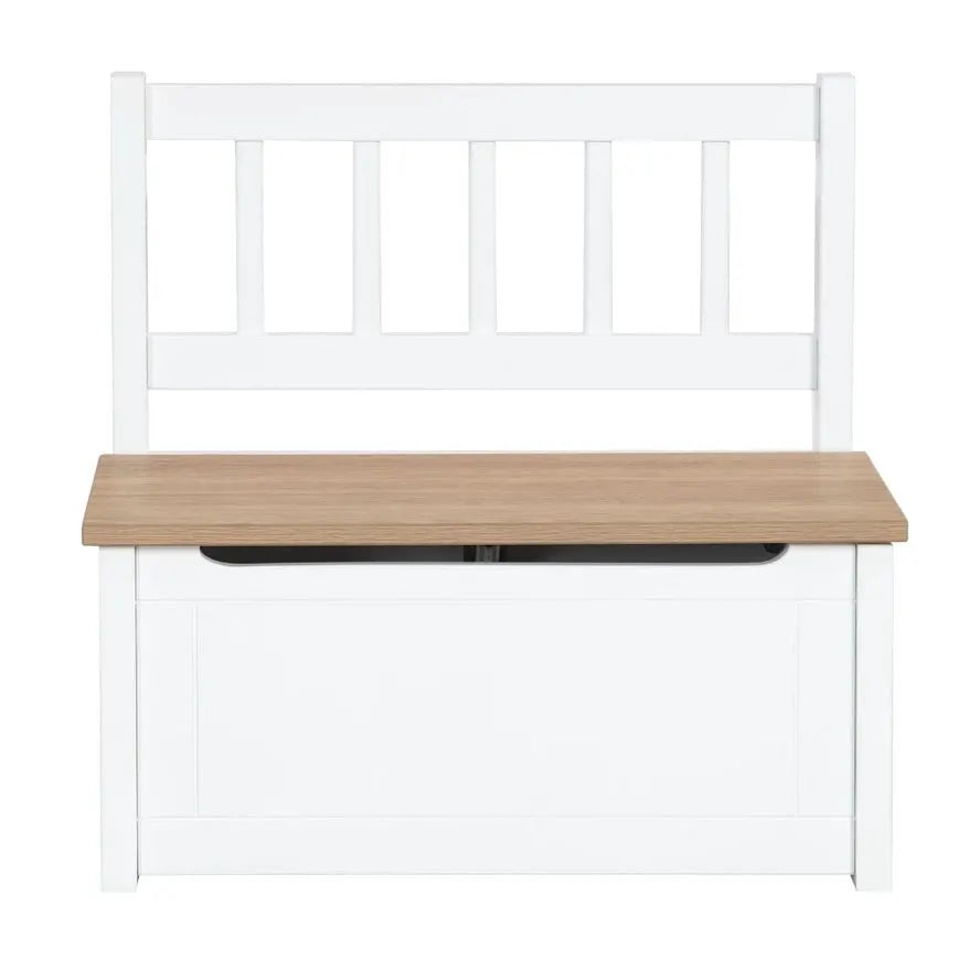 Banc de Coffre Pour Enfants - Coffre à Jouets en Bois Blanc - Roba Kids by ROBA
