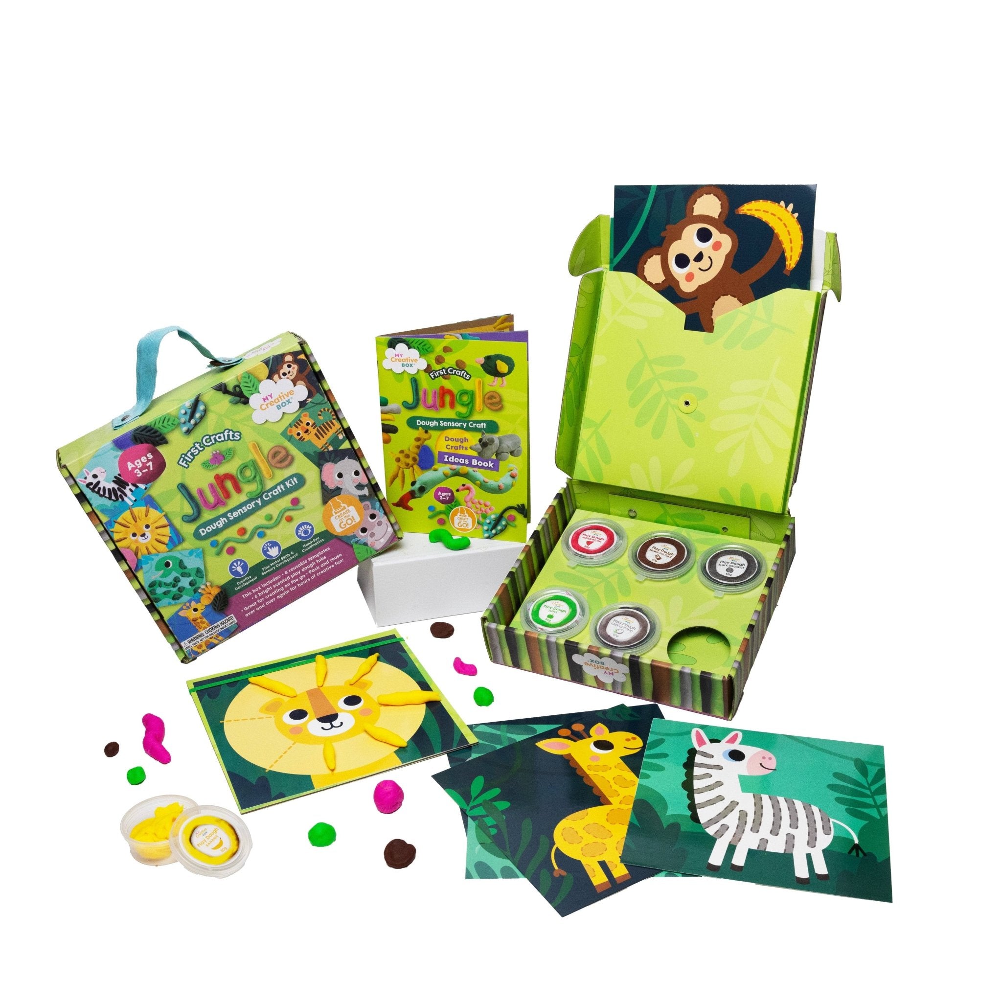 Boîte de bricolage sensorielle First Crafts Jungle Dough - My Creative Box - myplayground
