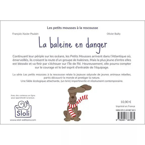 Livre Pour Enfant - La Baleine En Danger - Sloli by Sloli