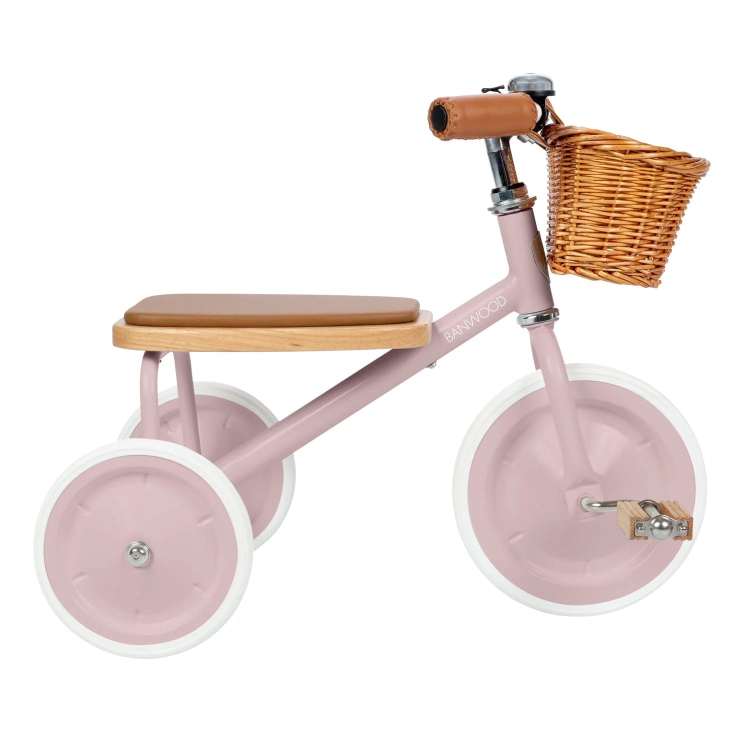 Tricycle - rose poudre, 2 à 6 ans, jeu de motricité enfant - Banwood - myplayground