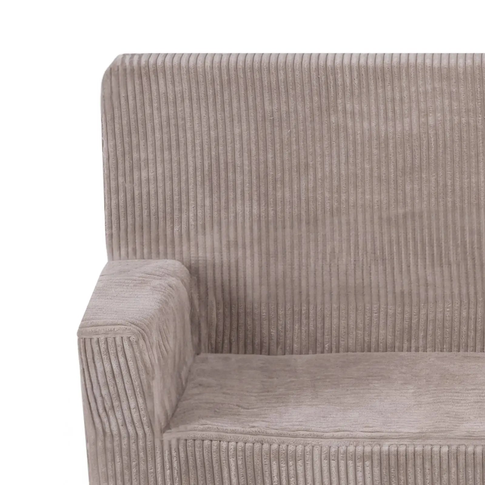 Canapé Foldie avec accoudoirs - Velours côtelé beige premium - PLUSH NEST by Misioo