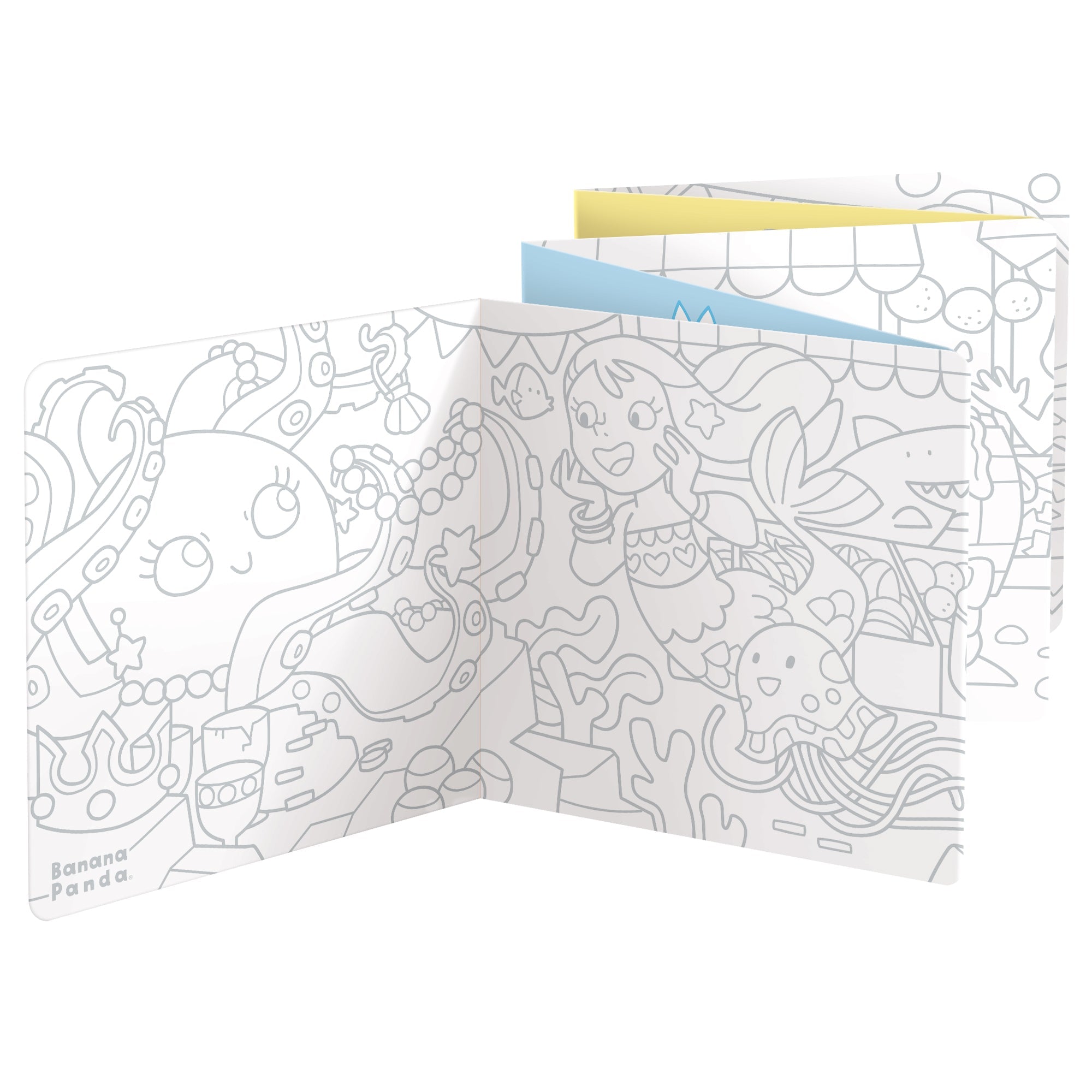 Livres de Coloriage Looong - J'adore Colorier les Sirènes - Banana Panda - myplayground