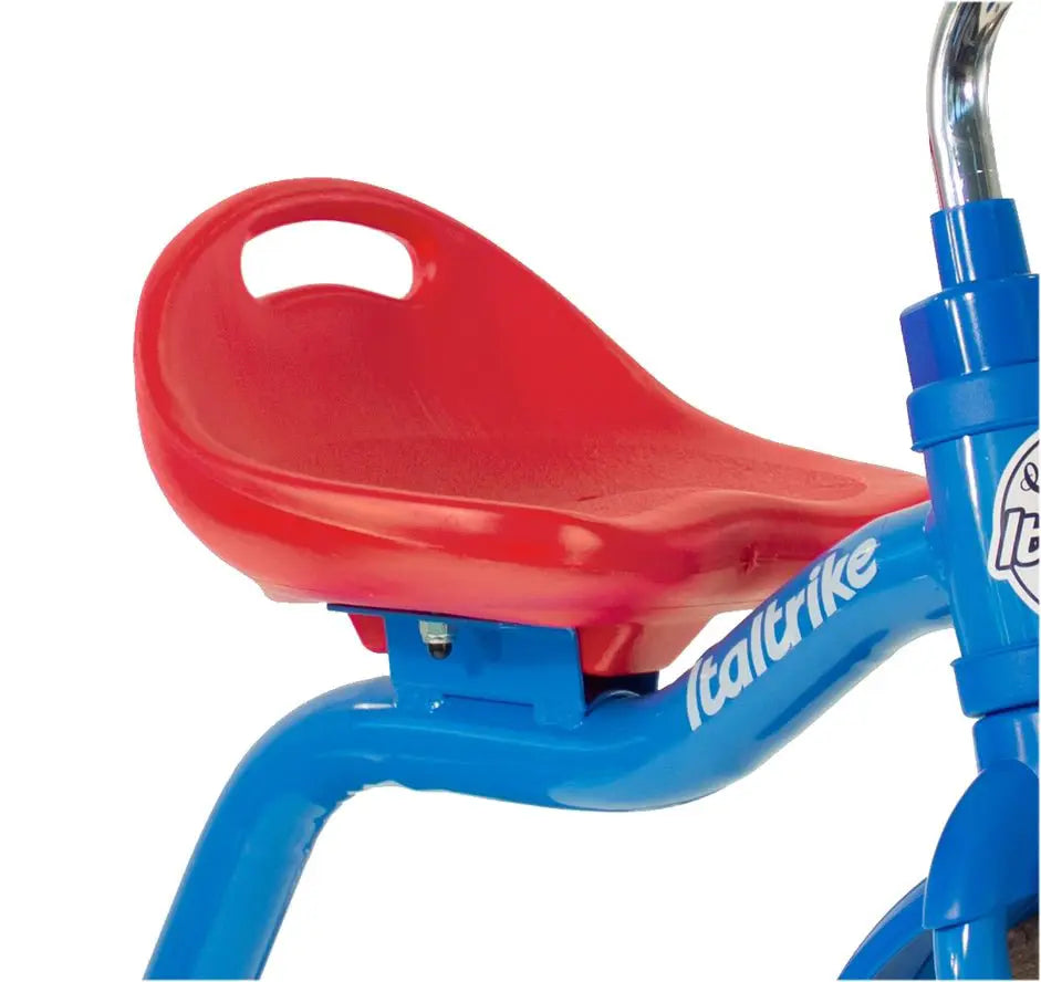 Tricycle Transporter Colorama Bleu Italtrike Pour Enfants 2-5 Ans Châssis Métal Robuste Guidon Chromé by Italtrike