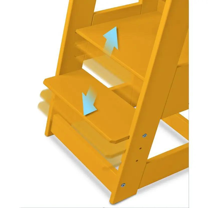 tiSsi® learning tower FELIX beech sunflower YELLOW by tiSsi ® Familie beginnt mit uns™