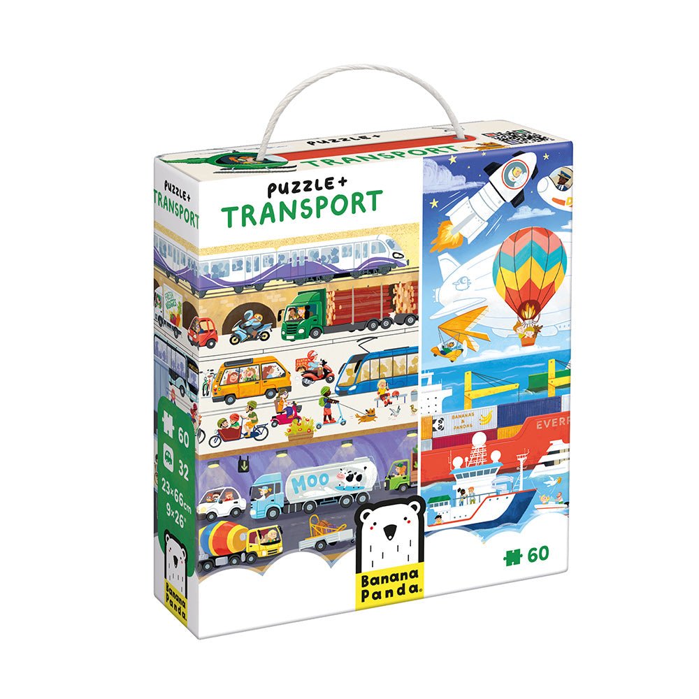 Puzzle Plus Transport - Banana Panda - myplayground