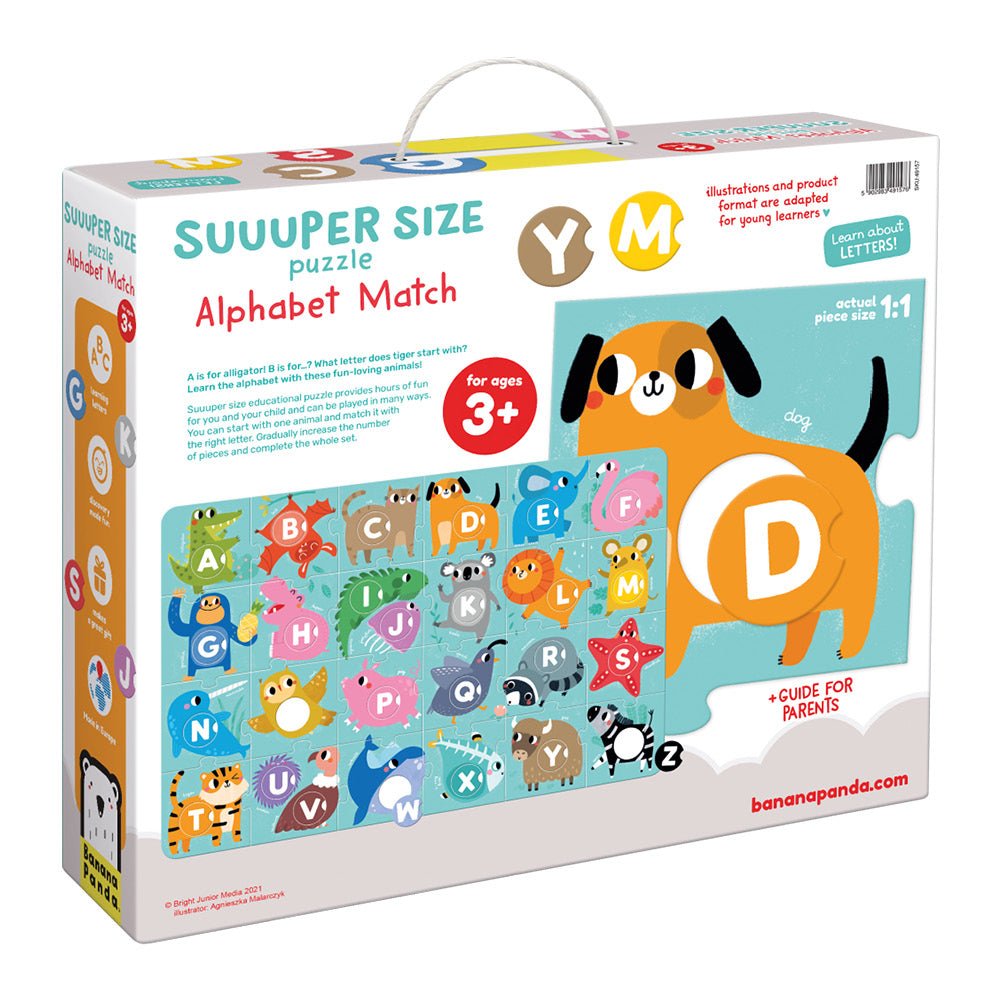 Super Grand Puzzle Alphabet Match - Banana Panda - myplayground