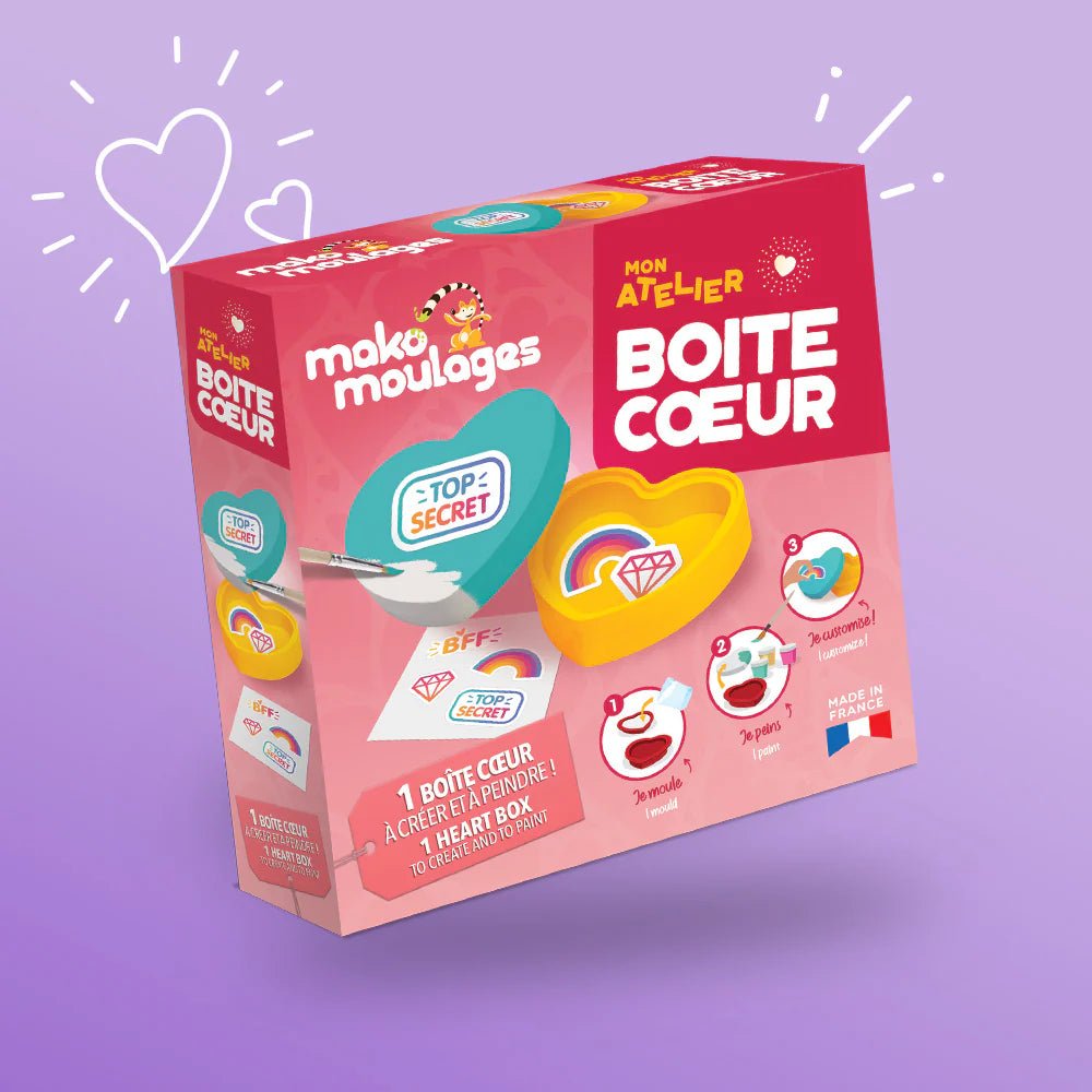 Mako Moulages - Mon Atelier Boîte Coeur - Mako Créations - myplayground