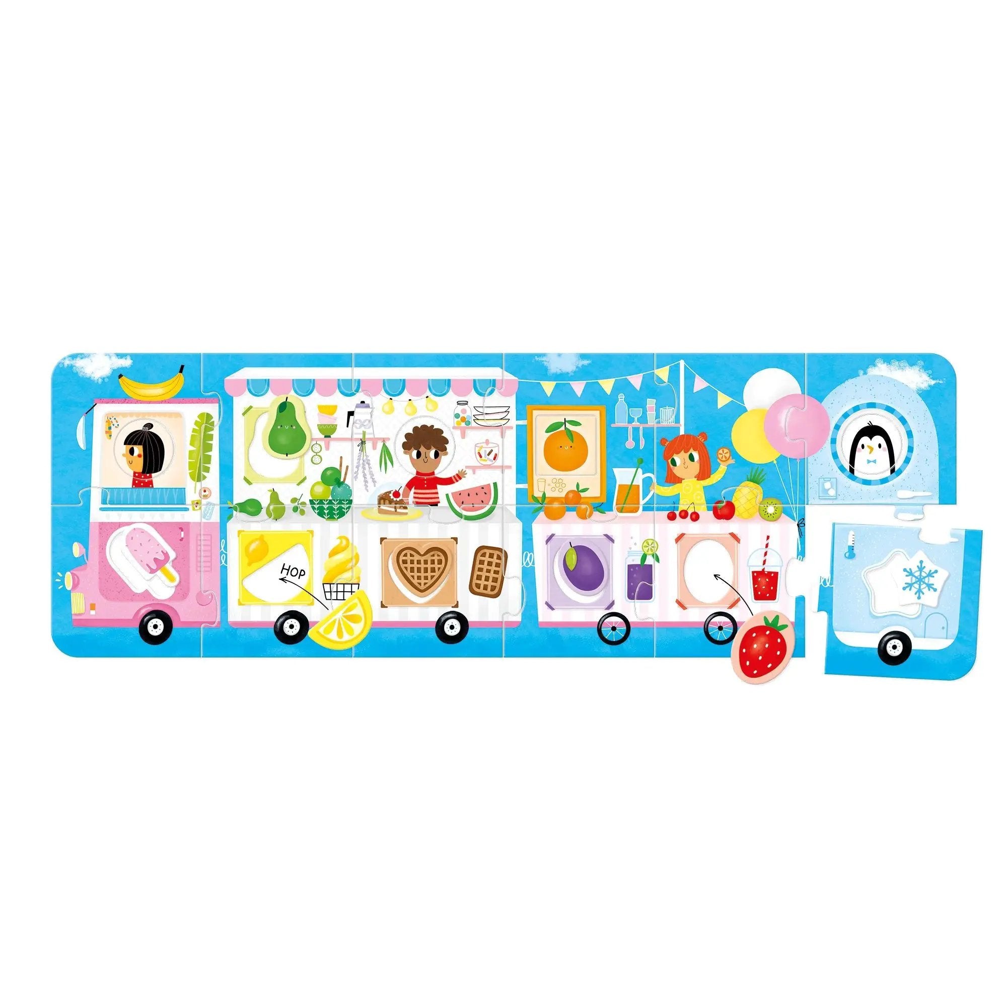 Puzzle Crée une Paire - Food Truck - Banana Panda by Banana Panda