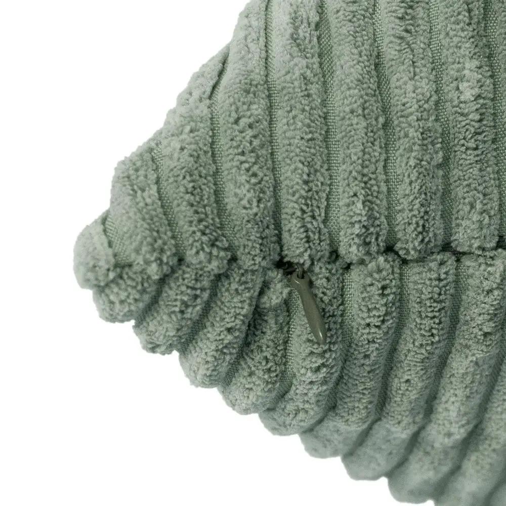 Pouf sac 120x80 cm- pouf en velours côtelé vert premium - Plush Nest by Misioo