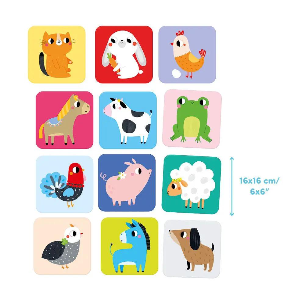 Super Grand Jeu de Mémoire - Animaux de la Ferme - Banana Panda by Banana Panda
