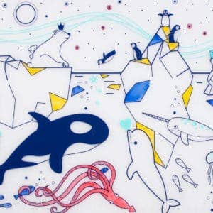 Jeu éducatif: Set de table en silicone ICE - Réutilisable - myplayground