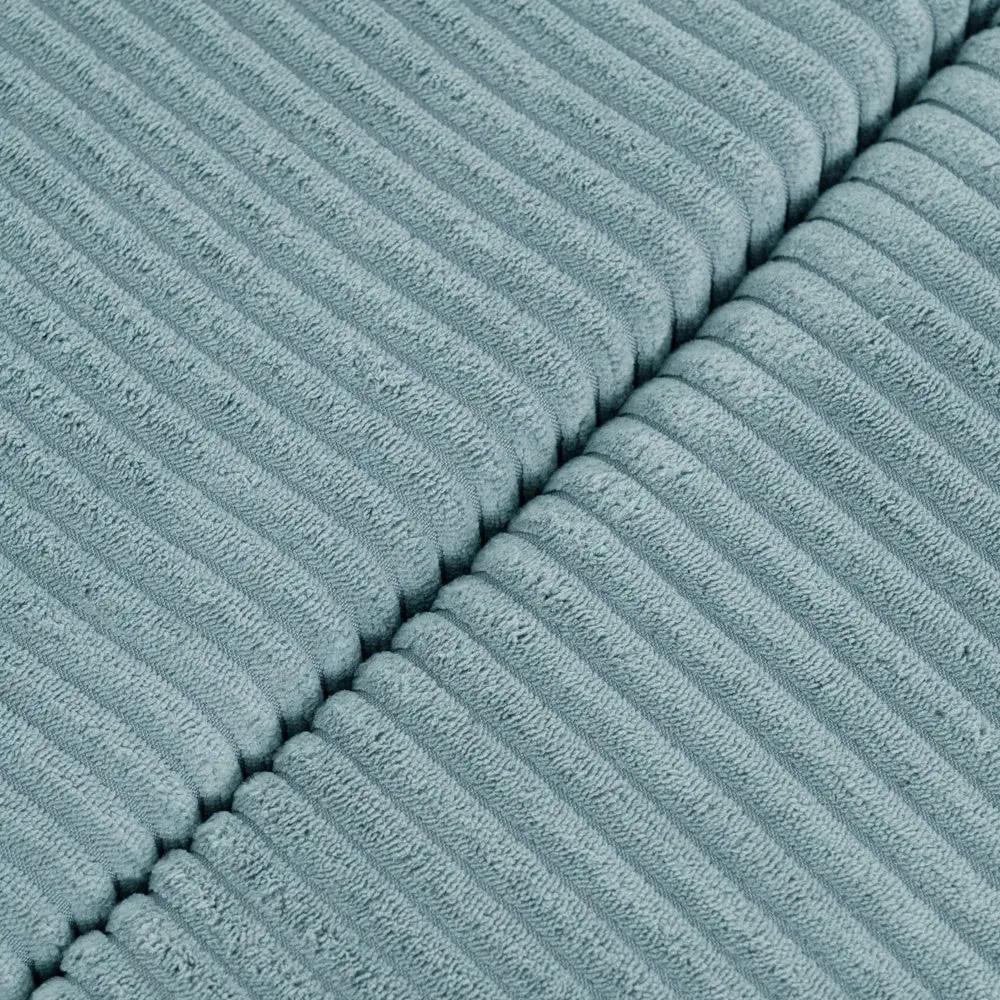 Tapis fleur - 15x115x5 cm, velours côtelé bleu moelleux, tapis de jeu - Plush Nest by Misioo
