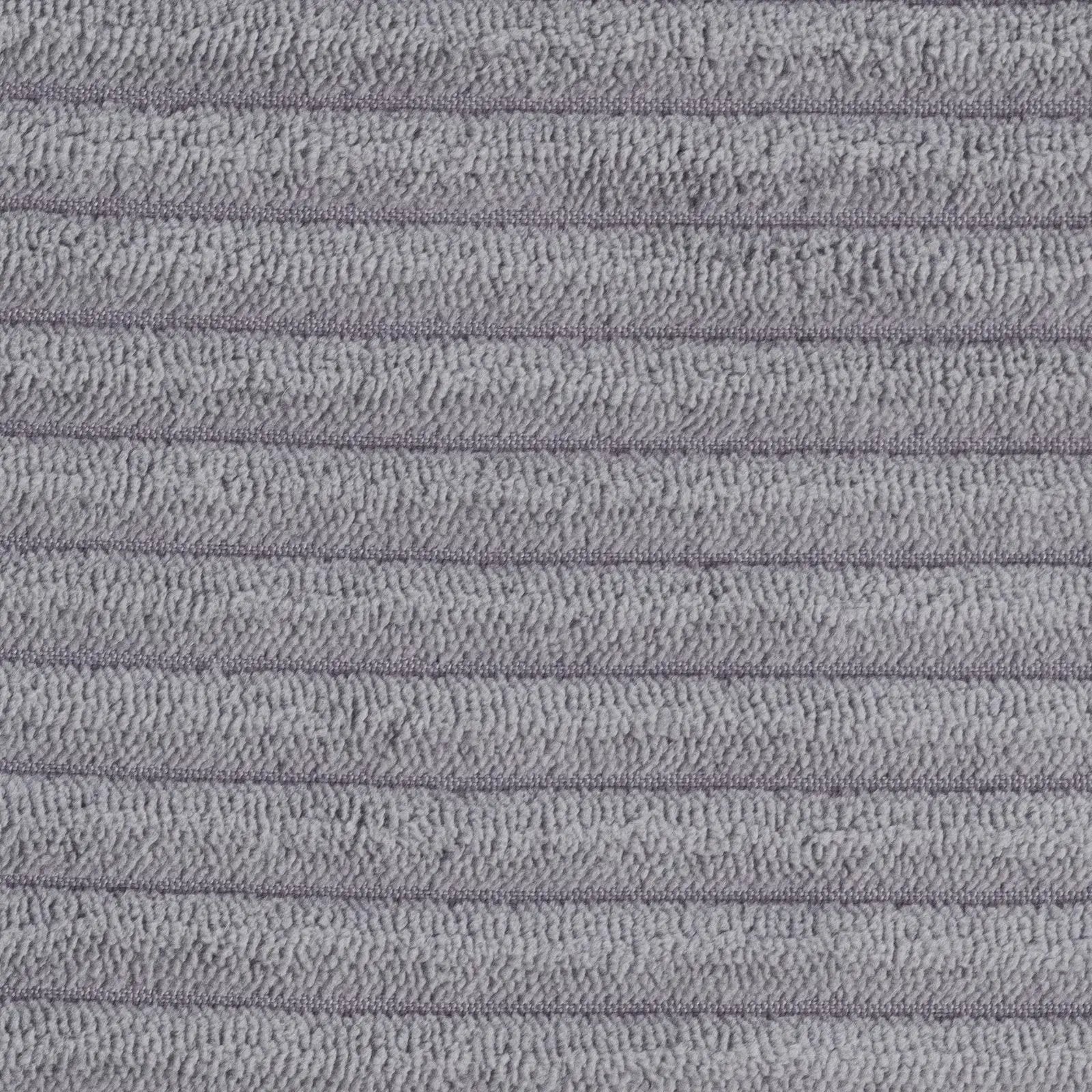 Tapis fleur - 15x115x5 cm, velours côtelé gris moelleux, tapis de jeu - Plush Nest by Misioo