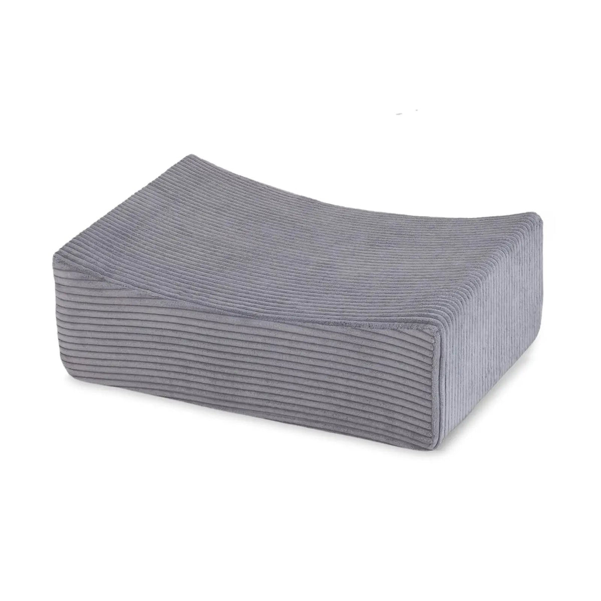 Mini terrain de jeu – Velours côtelé gris premium, bassin et 100 balles – Plush Nest by Misioo