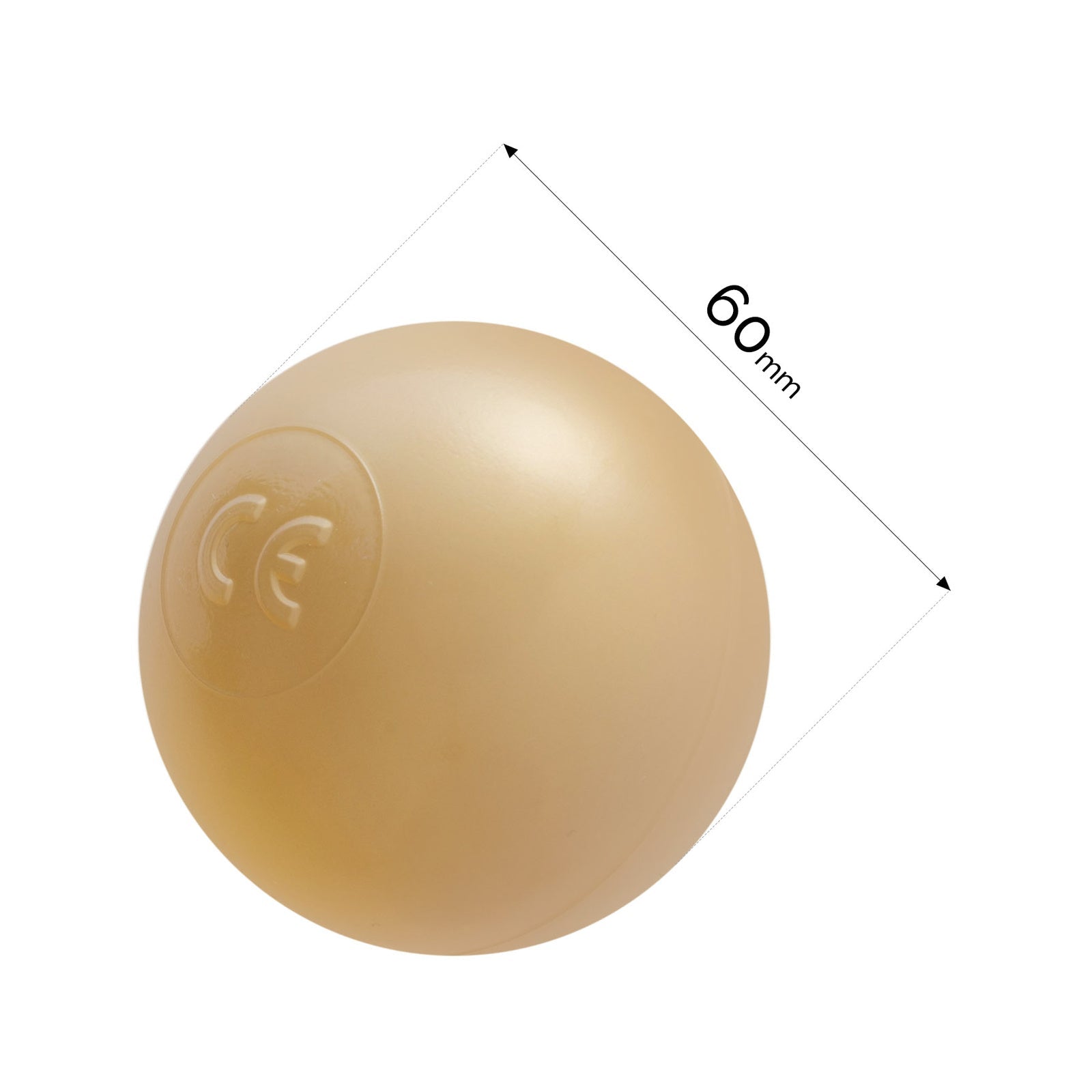 Boule de piscine à balles - 6 cm, lot de 200 pcs : perle, or, rose clair - Plush Nest - Misioo - myplayground