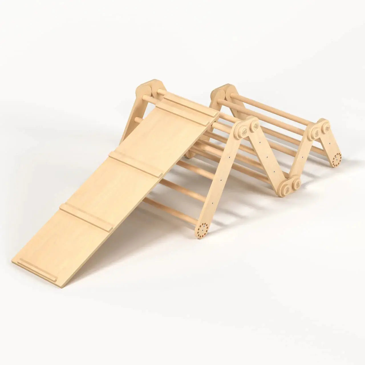 Ensemble d’escalade (set M avec planche) - bois brut (non verni), 18 à 24 mois - BusyKids by BusyKids