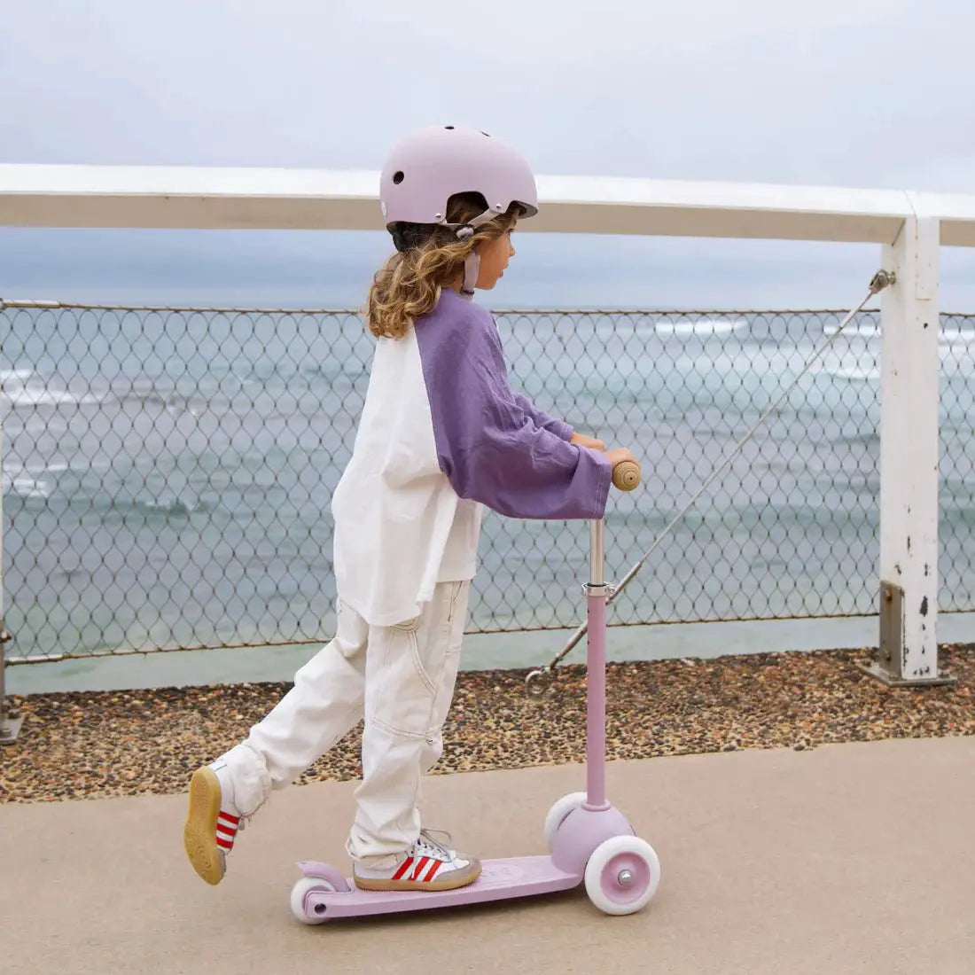 Casque Vélo Enfant – Lavande, dès 3 ans, écologique, léger – Banwood by Banwood