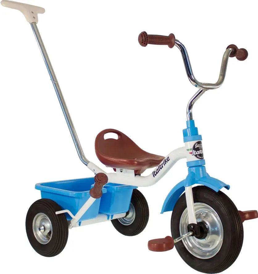 Tricycle Racing Monaco Italtrike Blanc Et Bleu Pneu PU Pour Petits Champions Collection Racing Team by Italtrike