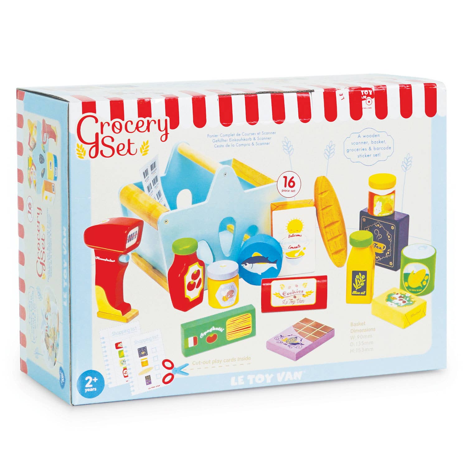 Panier rempli et scanner - Jeu sensoriel enfant - myplayground