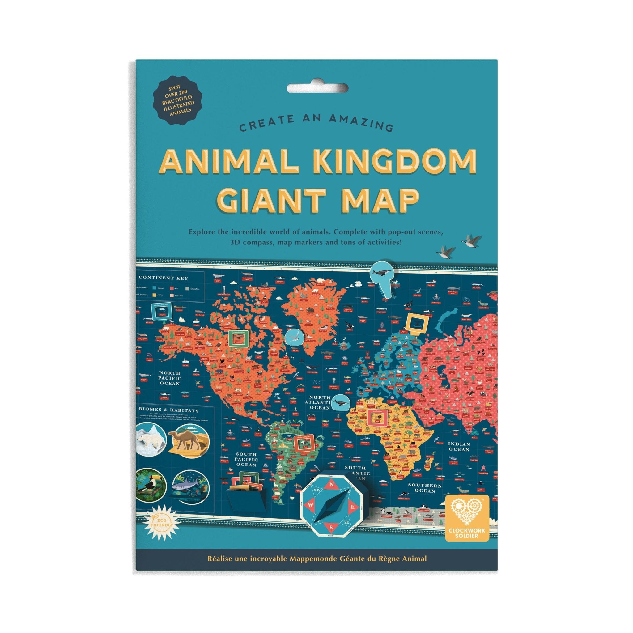 Créez une incroyable carte géante du règne animal - myplayground