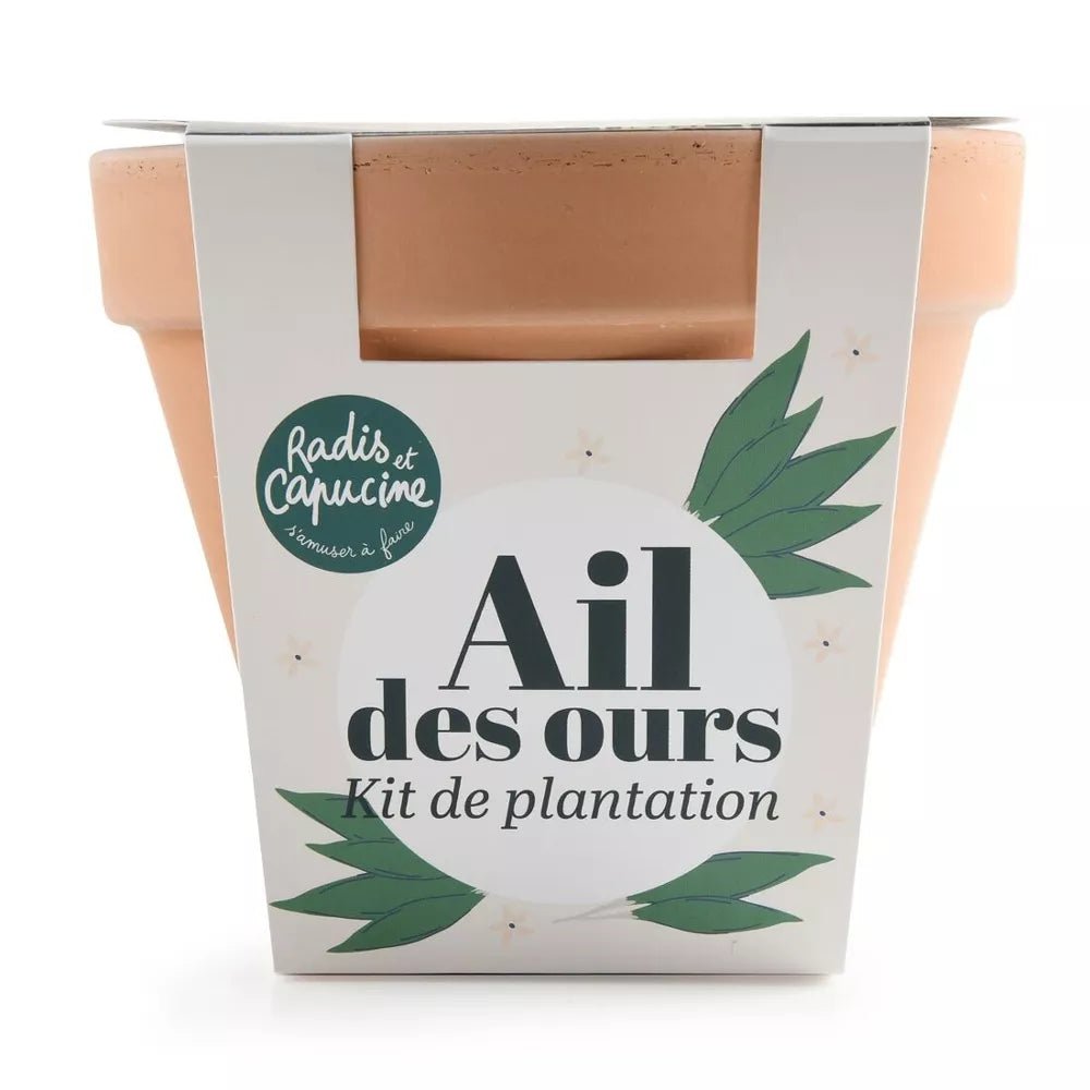 Pot Terre cuite Antique - Ail des ours - Radis et Capucine - myplayground