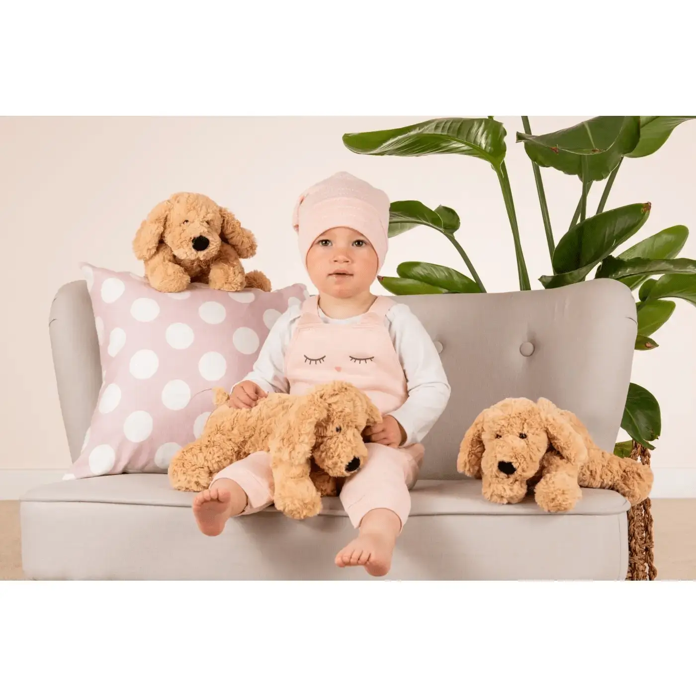Doux chien beige 28 cm - peluche - peluche - Teddy Hermann by Teddy Hermann