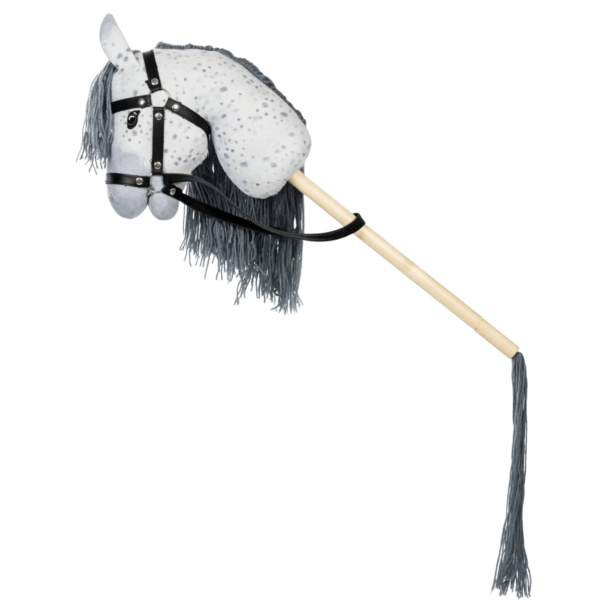 Cheval de loisir bouche ouverte Star gris tacheté - myplayground