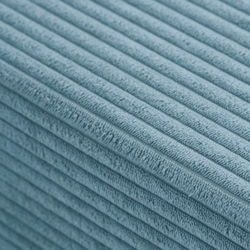 Matelas Foldie large avec appui - tête - Velours côtelé bleu premium - Plush Nest - myplayground