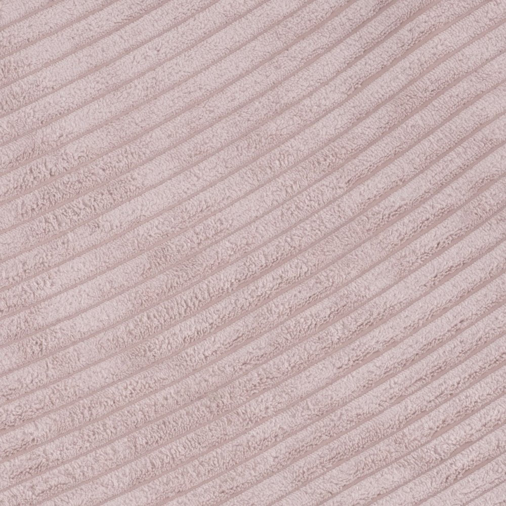 Pouf 60x60 cm - Coussin de sol, velours côtelé rose clair premium - Plush Nest - myplayground